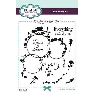 Creative Expressions - Clear Stamp Set - Rose Loops