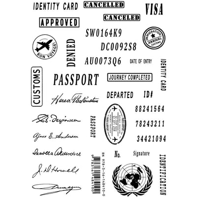 Creative Expressions - Clear Stamp Set - Taylor Made - Passport