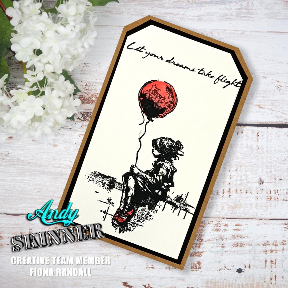 Creative Expressions 3.5"X5.25" Rubber Stamp By Andy Skinner - Let Your Dreams Take Flight