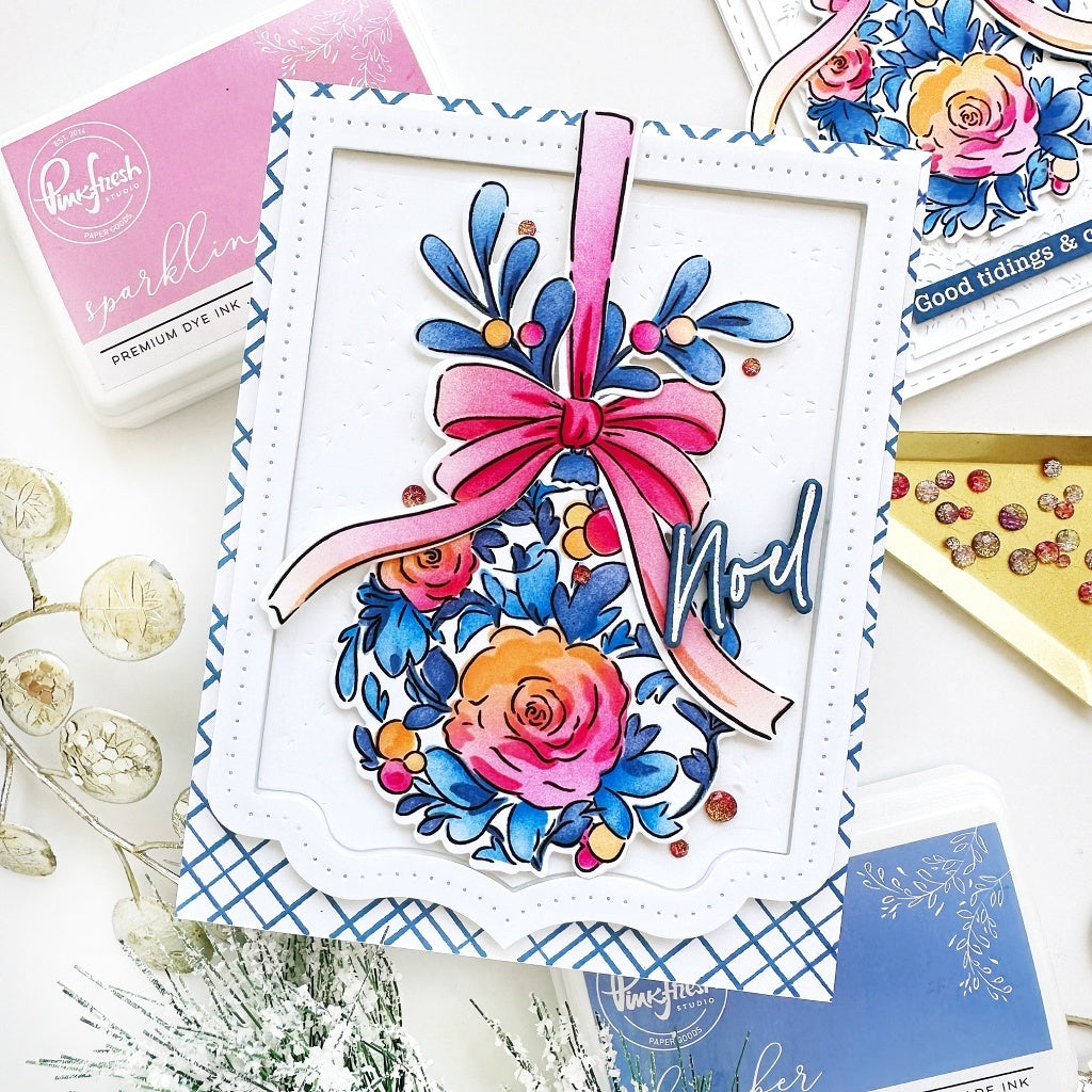 Pinkfresh Studio Clear Stamp Set 4"X6" - Floral Bauble