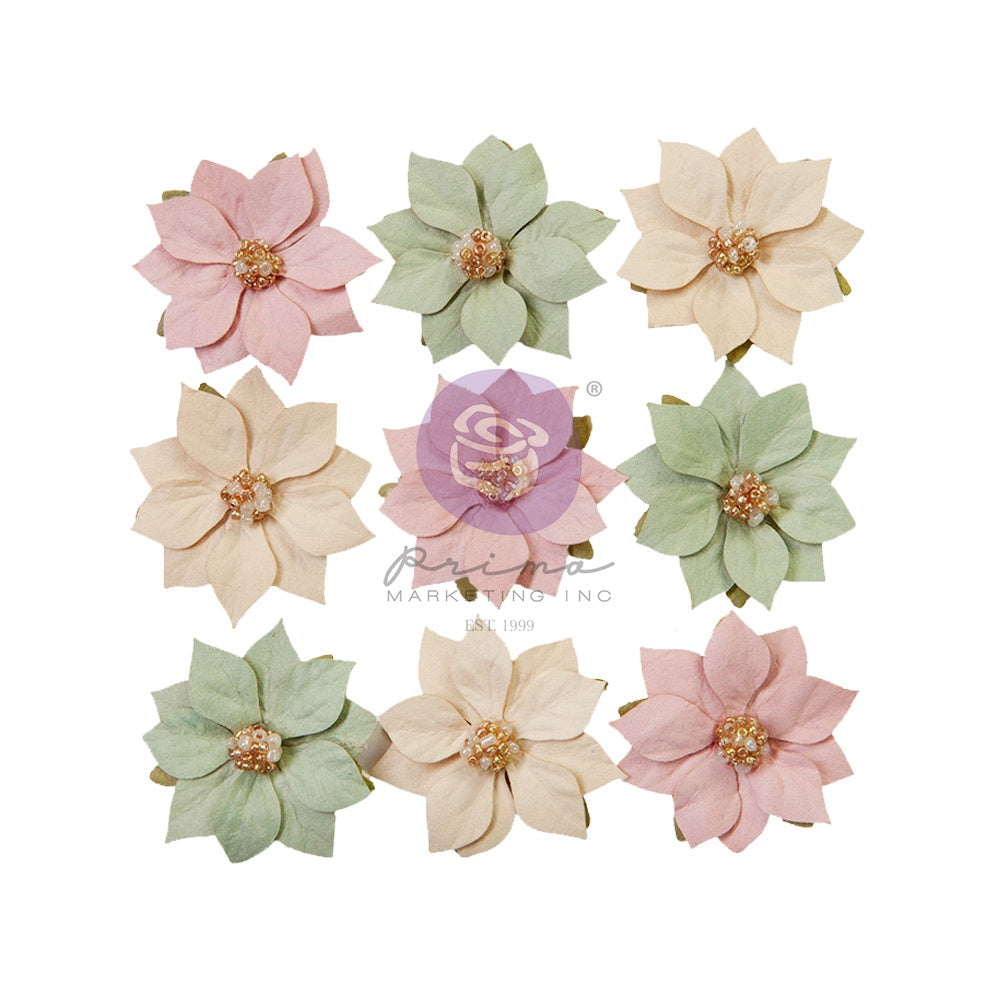 Prima Marketing Mulberry Paper Flowers - Santa Sweet - Christmas Market