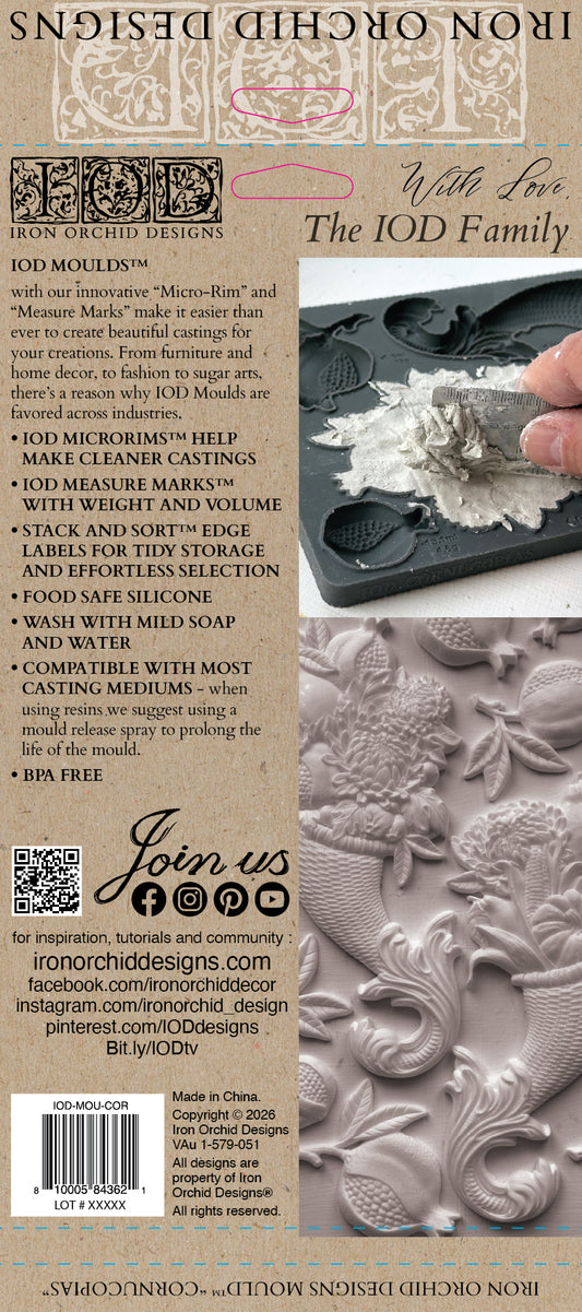 6x10 IOD Mould™- Cornucopias - LIMITED EDITION
