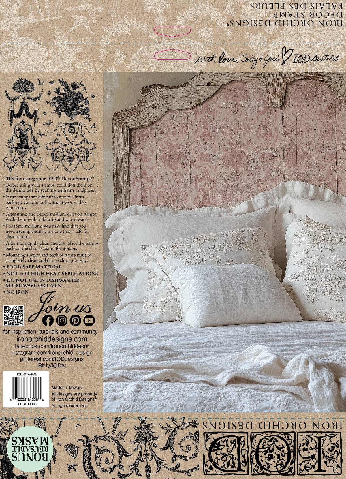 Iron Orchid Designs - Palais Des Fleurs 12x12 Stamp