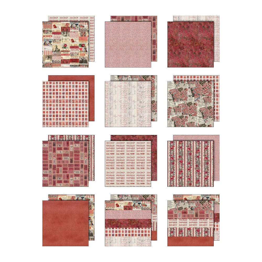Tim Holtz® Idea-ology Palette Collection - Red 12x12