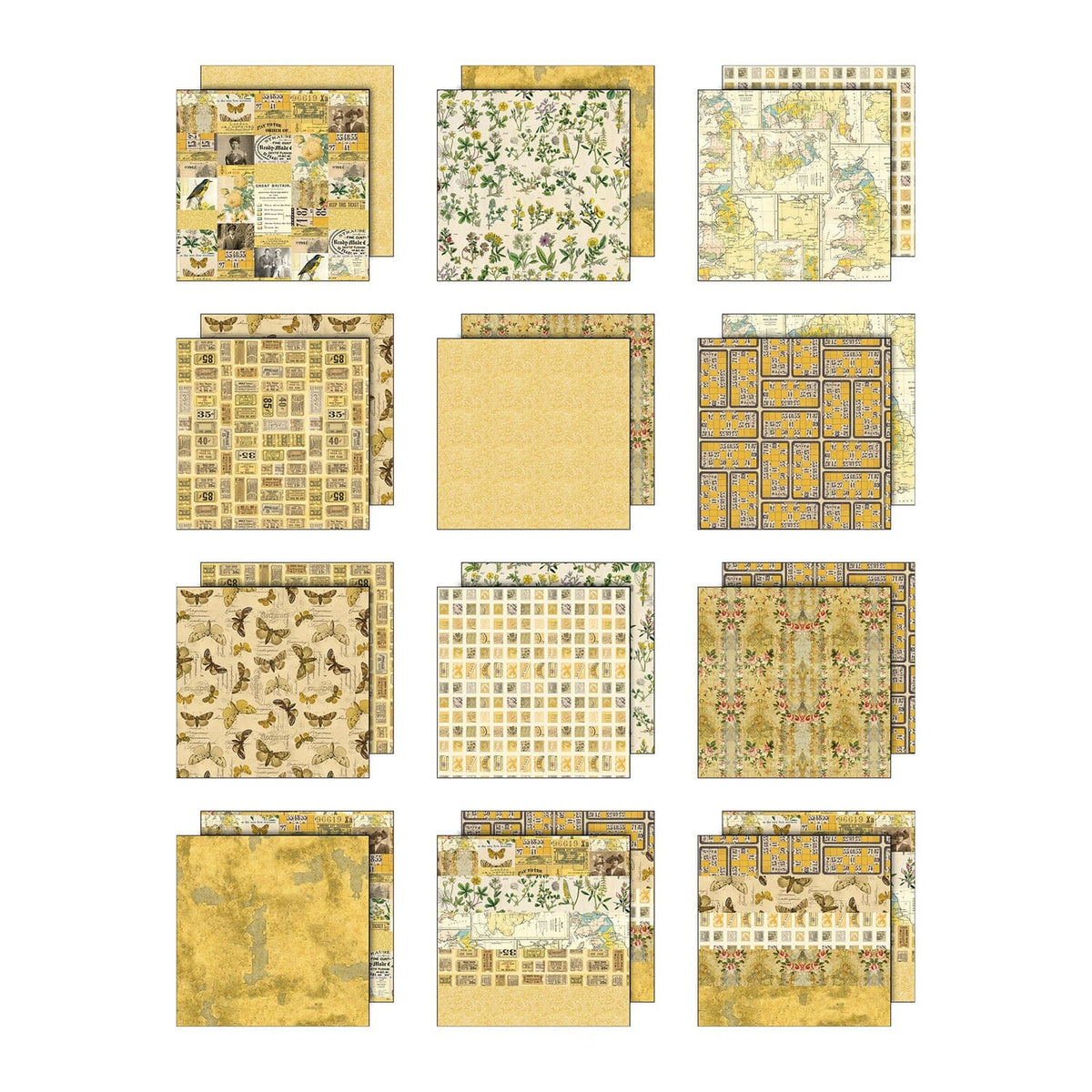 Tim Holtz® Idea-ology Palette Collection - Yellow 12x12