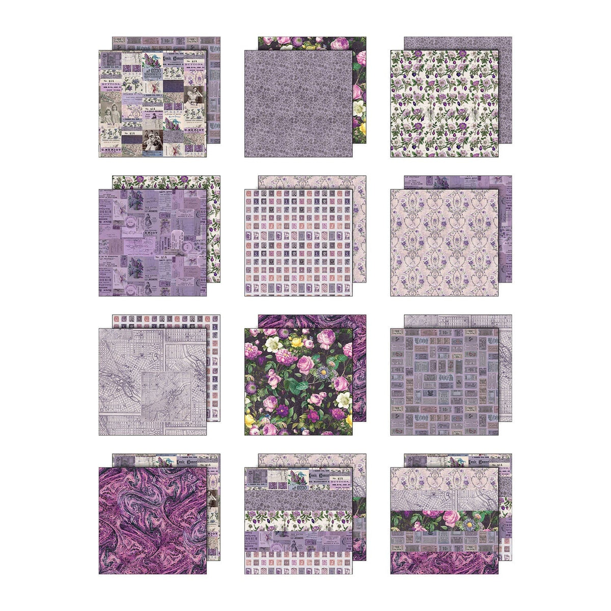 Tim Holtz® Idea-ology Palette Collection - Purple 12x12
