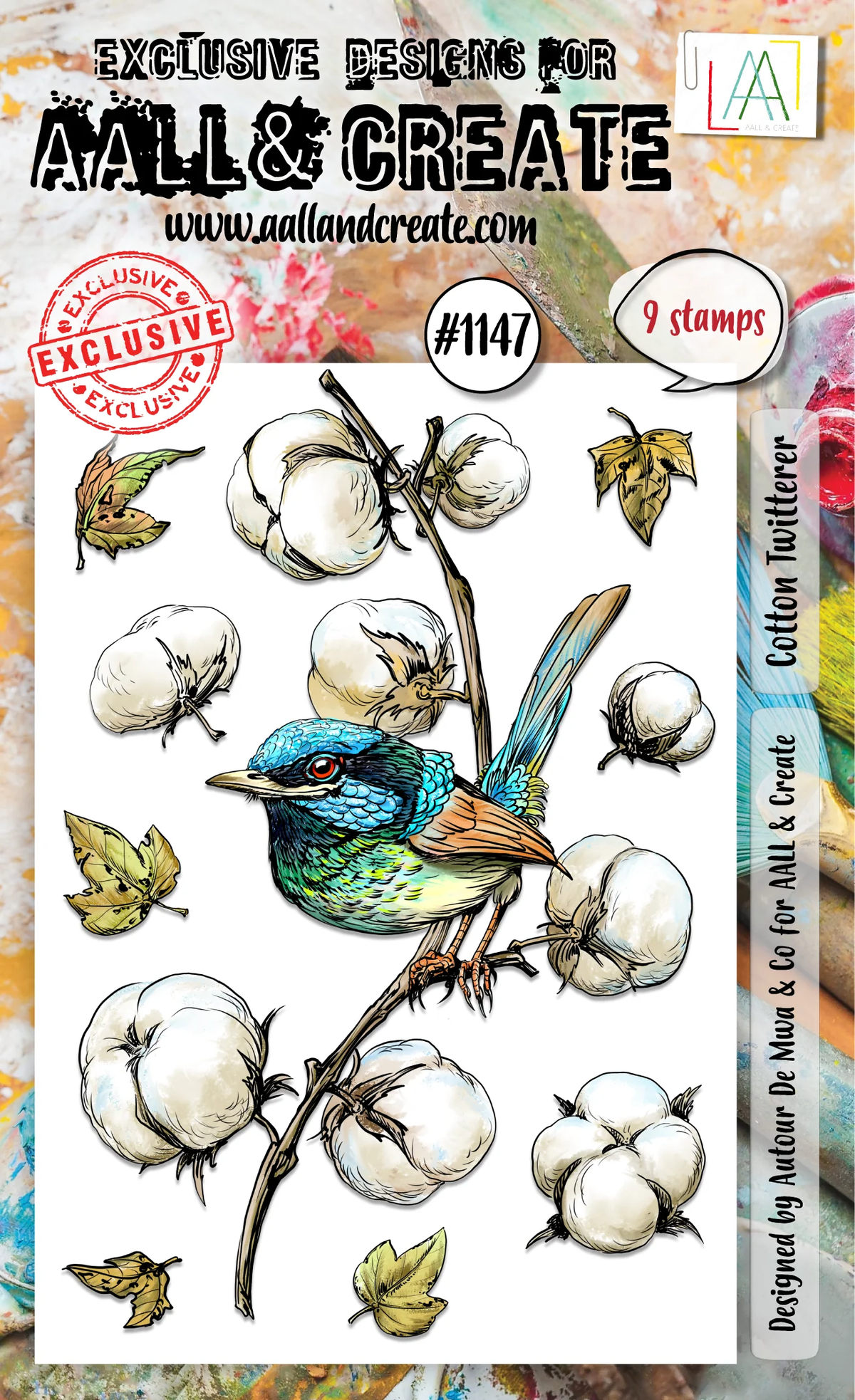 AALL & Create A6 Photopolymer Clear Stamp Set - Cotton Twitterer