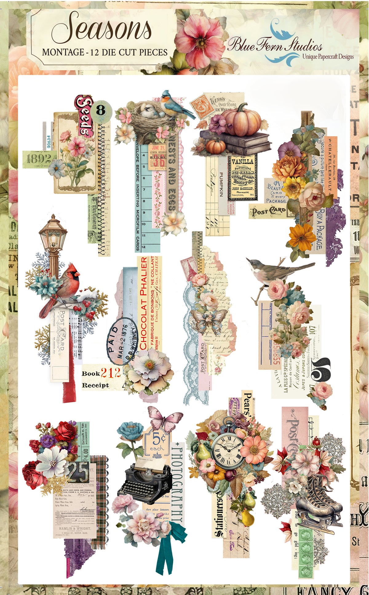 Blue Fern Studio - Seasons - Montage Clusters - By Jen Bishop