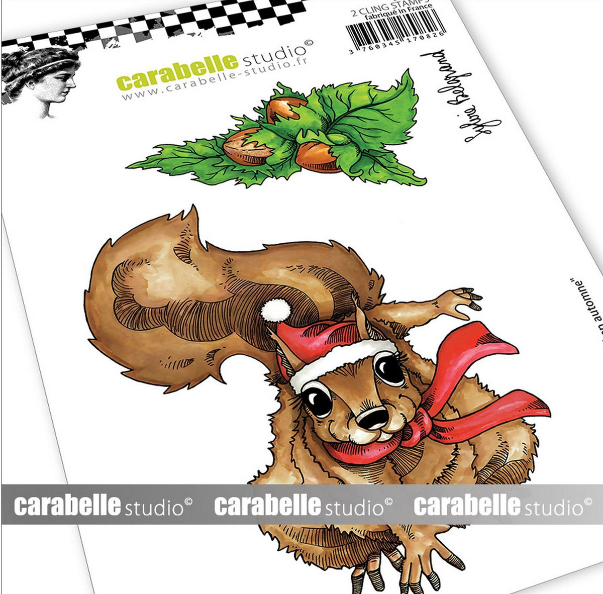 Carabelle Cling Stamp - Ecureuil en Automne