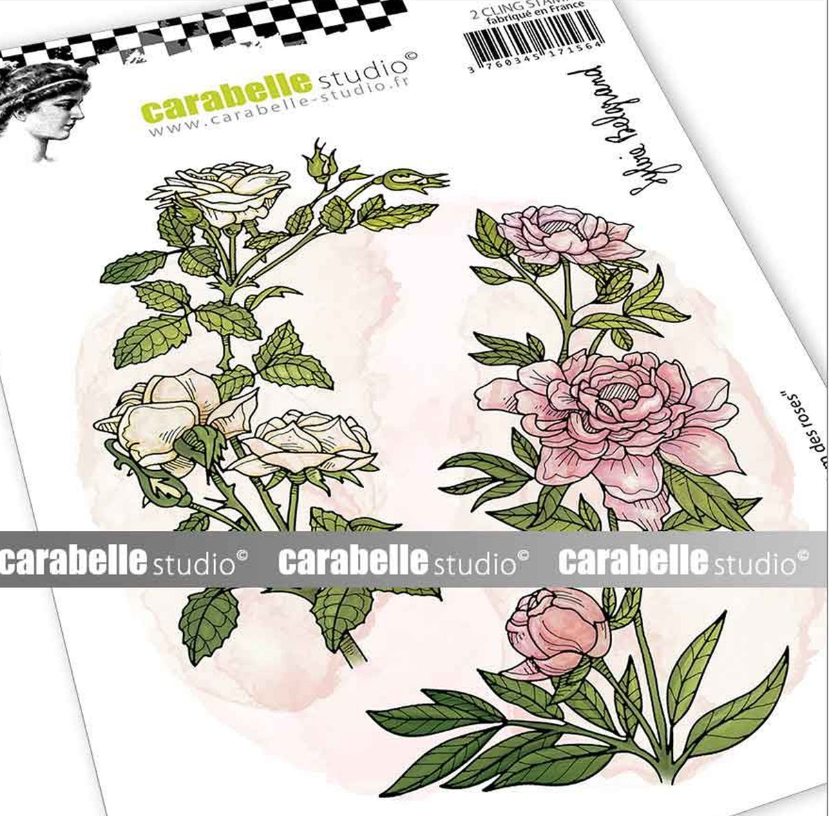 Carabelle Cling Stamp - "Le Parfum des Roses" by Sylvie Belgrand