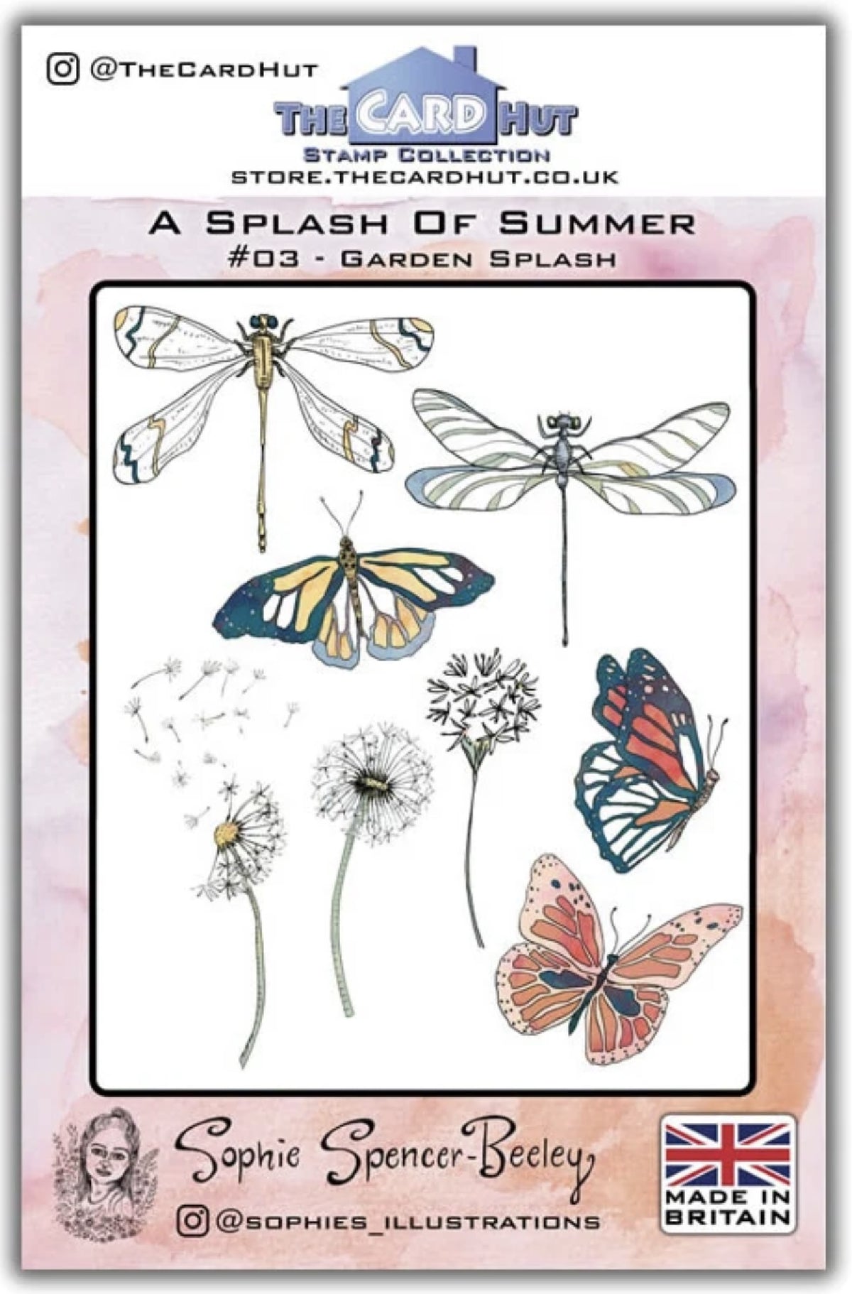 A Splash of Summer Stamp Set - Garden Splash - Sophie Spencer Beeley
