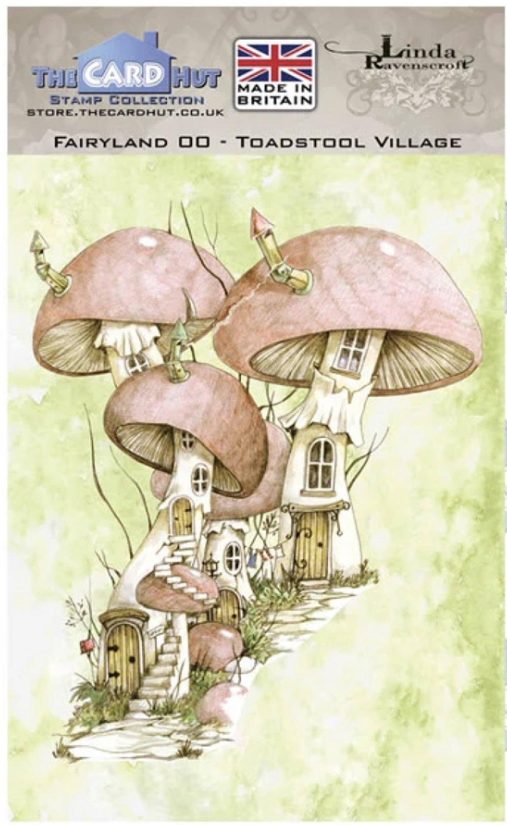 Fairyland - Toadstool Village - Card Hut by Linda Ravenscroft