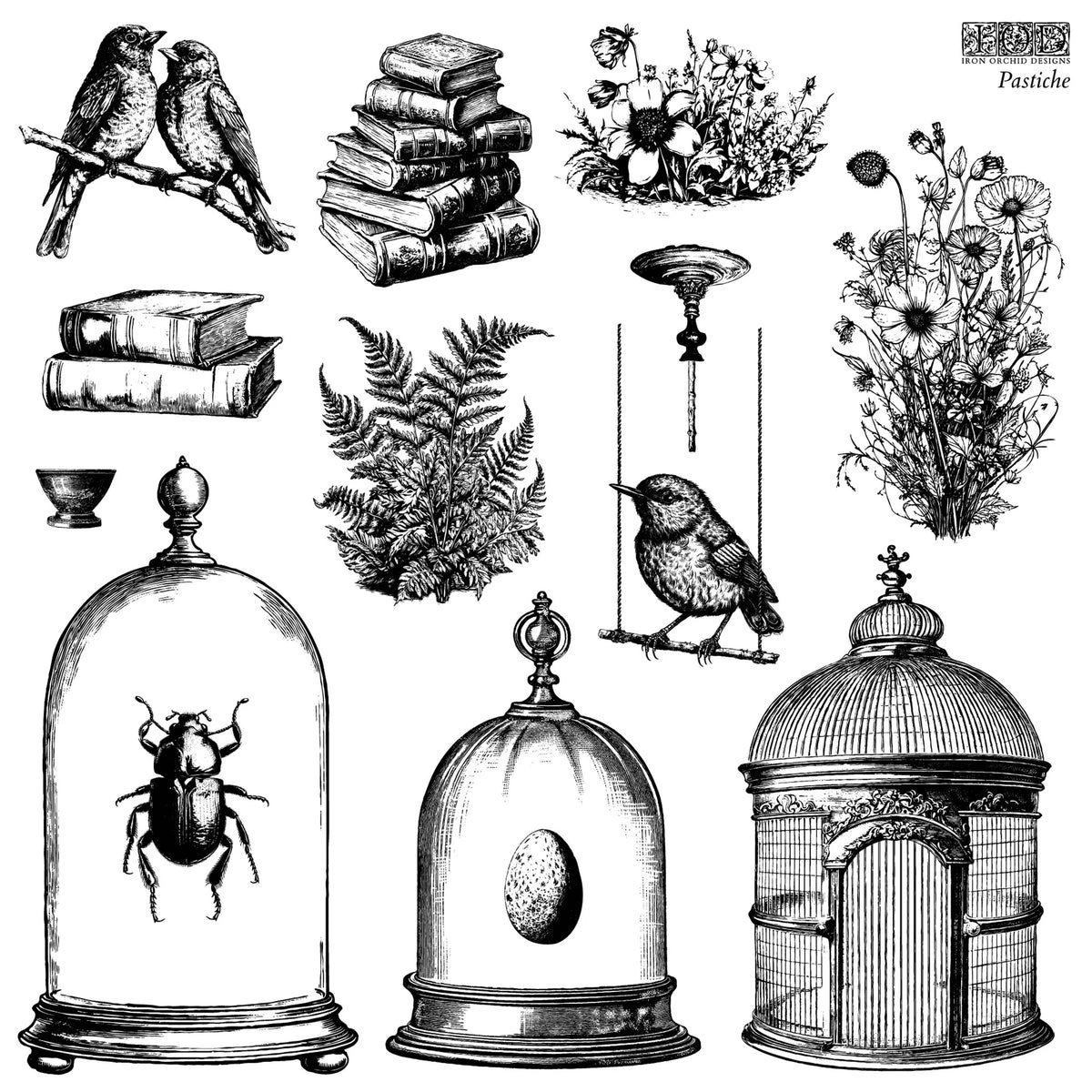 Iron Orchid Designs - Pastiche 12x12 Stamp