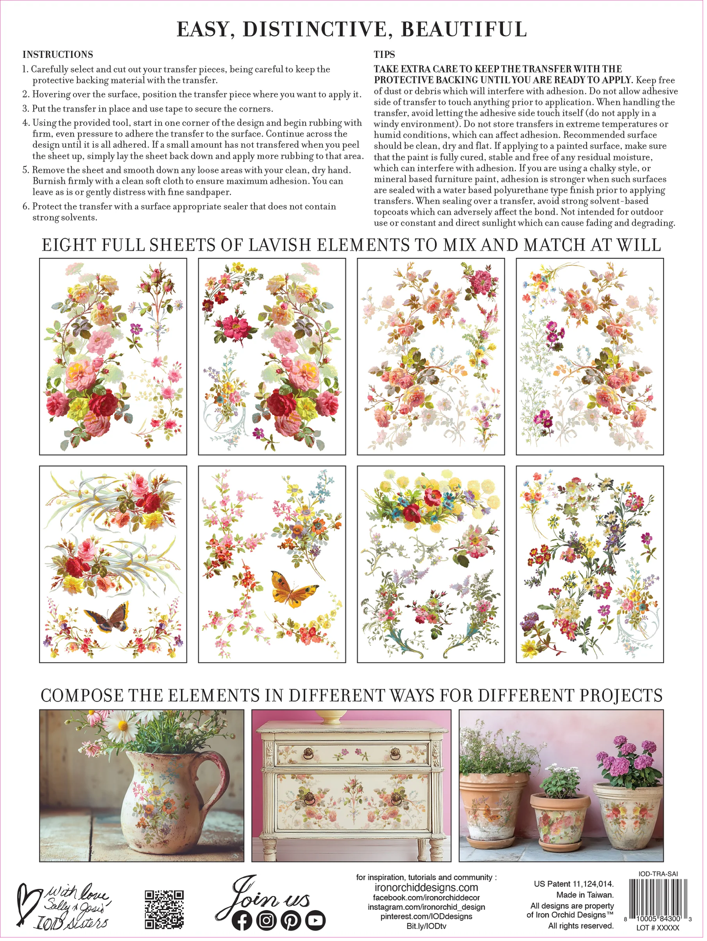IOD - Iron Orchid Designs - Saint Germain Transfer 12x16 Pad™