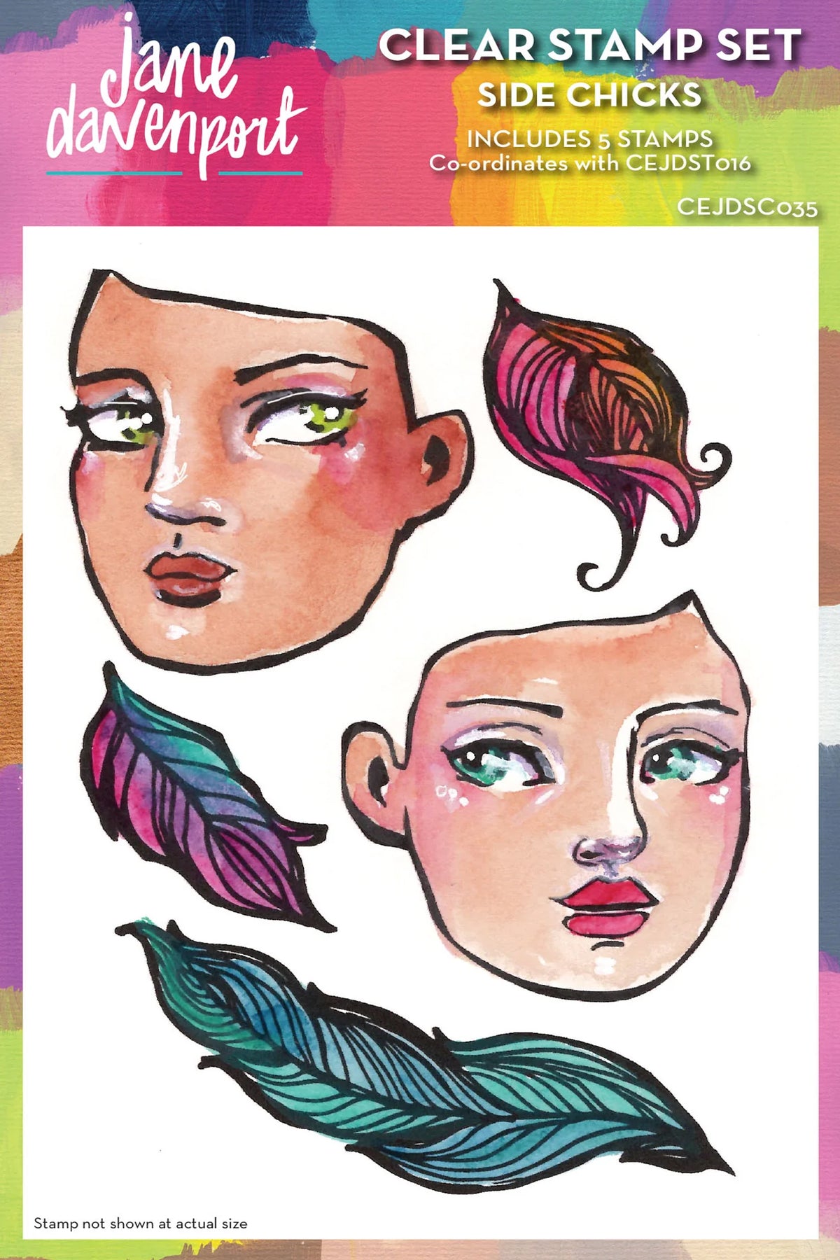 Creative Expressions Clear Stamp Set 4"X6" By Jane Davenport - Sidechick