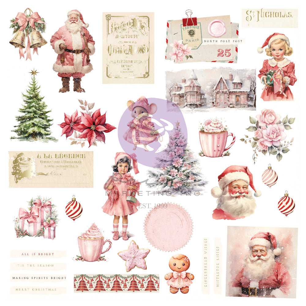 Prima Marketing - 25 & Peppermint Collection - Ephemera - Icons