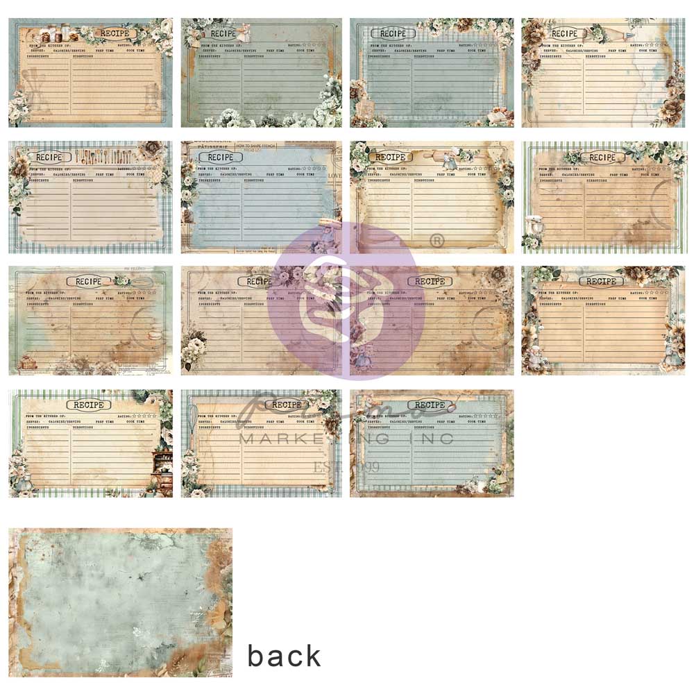 Prima Marketing - The Home Baker Collection - 4x6 Journaling Cards