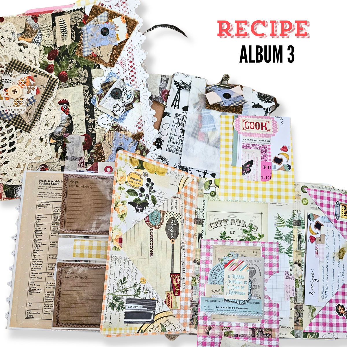 Handcrafted Recipe Album - Americana Retro - Album 3