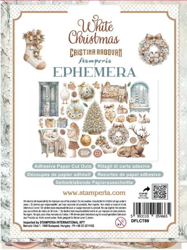 Stamperia - White Christmas Ephemera