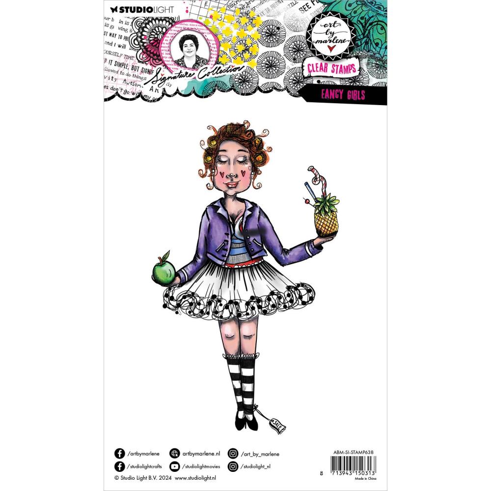 Studio Light - Art by Marlene - Fancy Girls Stamp Set