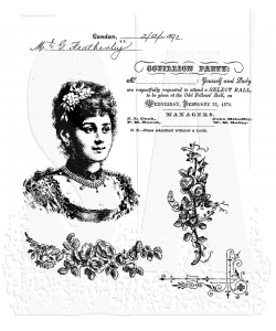 Tim Holtz - Stampers Anonymous - Victorian - Cling Mount Stamp