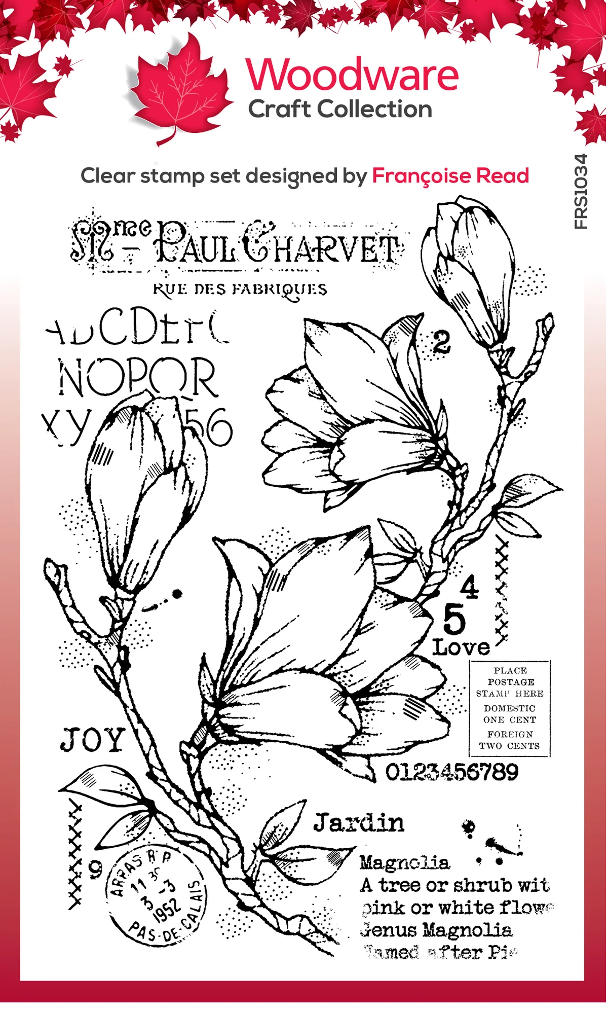 Woodware Clear Stamps 4"X6" - Spring Magnolia