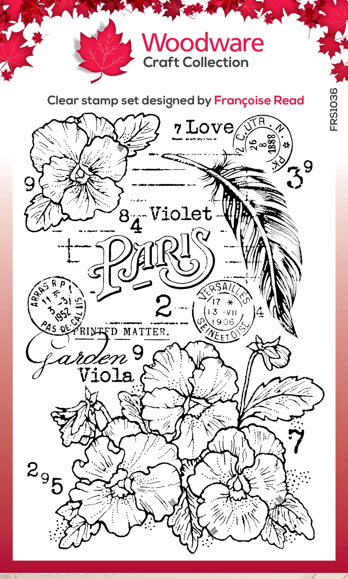 Woodware Clear Stamps 4"X6" - Viola