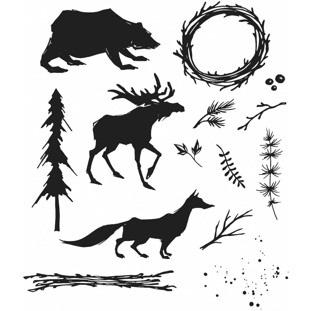 Stampers Anonymous - INTO WOODS - TIM HOLTZ - STAMP SET *