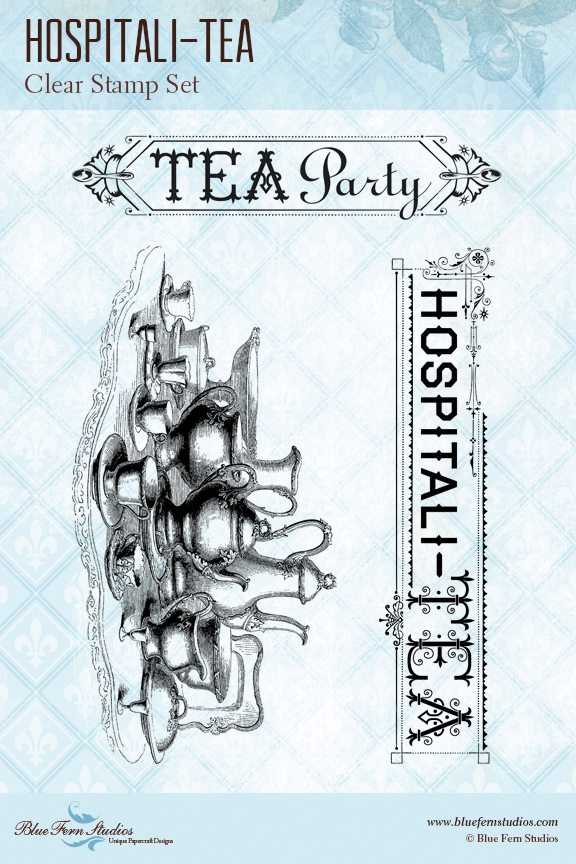 Blue Fern Stamp - Hospital Tea Stamp Set