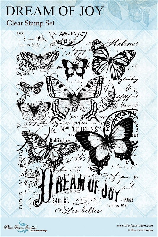 NOW SHIPPING - Blue Fern Studio - Life's Vignettes - Dream of Joy Stamp - By Jen Bishop