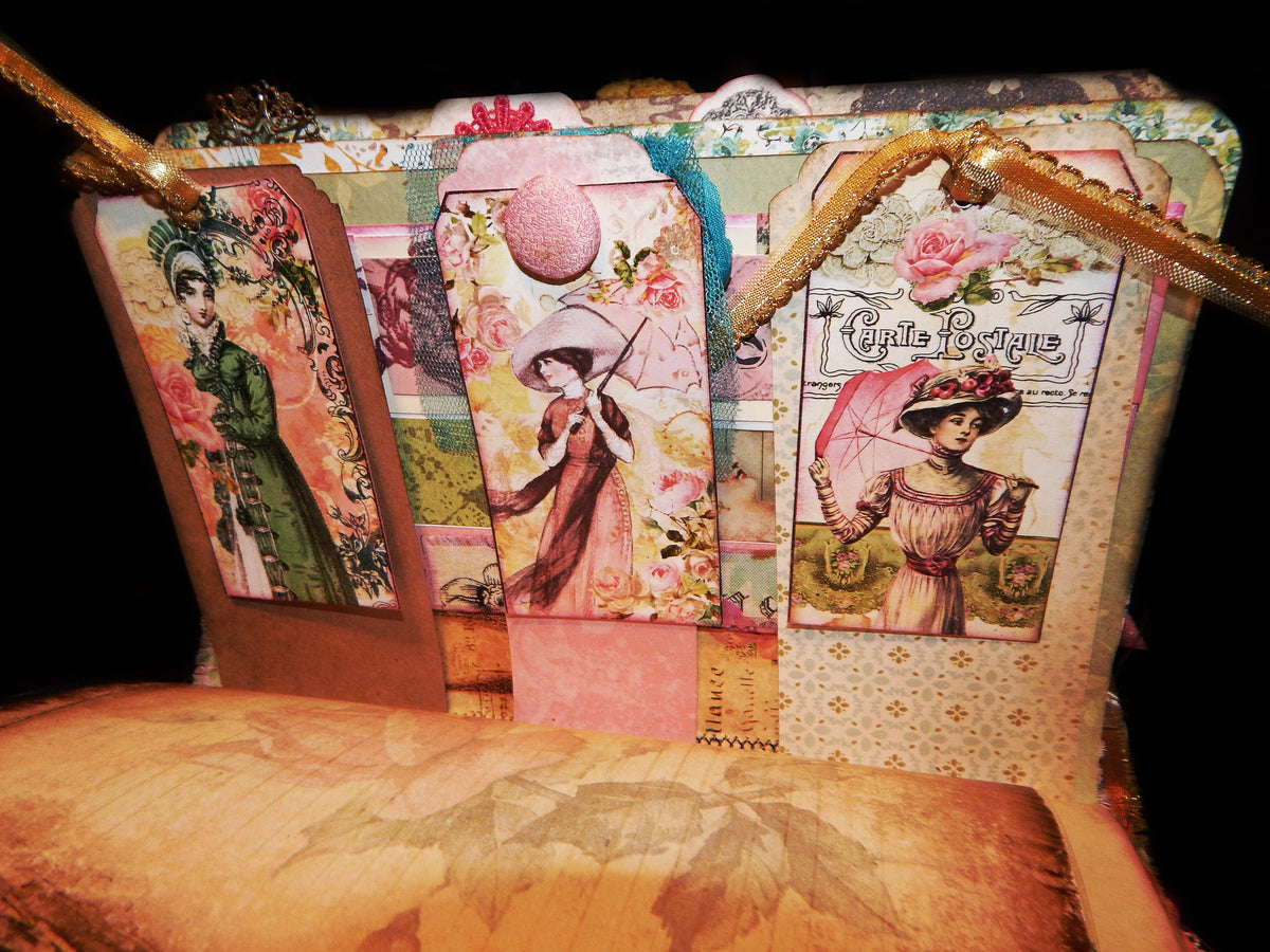 Hand-Stitched Jane Austen Mixed Media Book/Journal - HUGE!