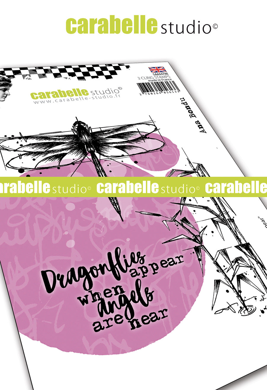 Carabelle Studio - "Cling Stamp A6 : "Angels are Near" by Ana Bondu - NEW *