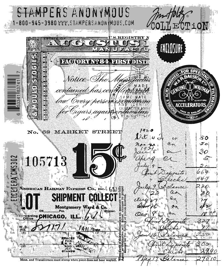 STAMPERS ANONYMOUS - Tim Holtz Stamp Set - EtCetera