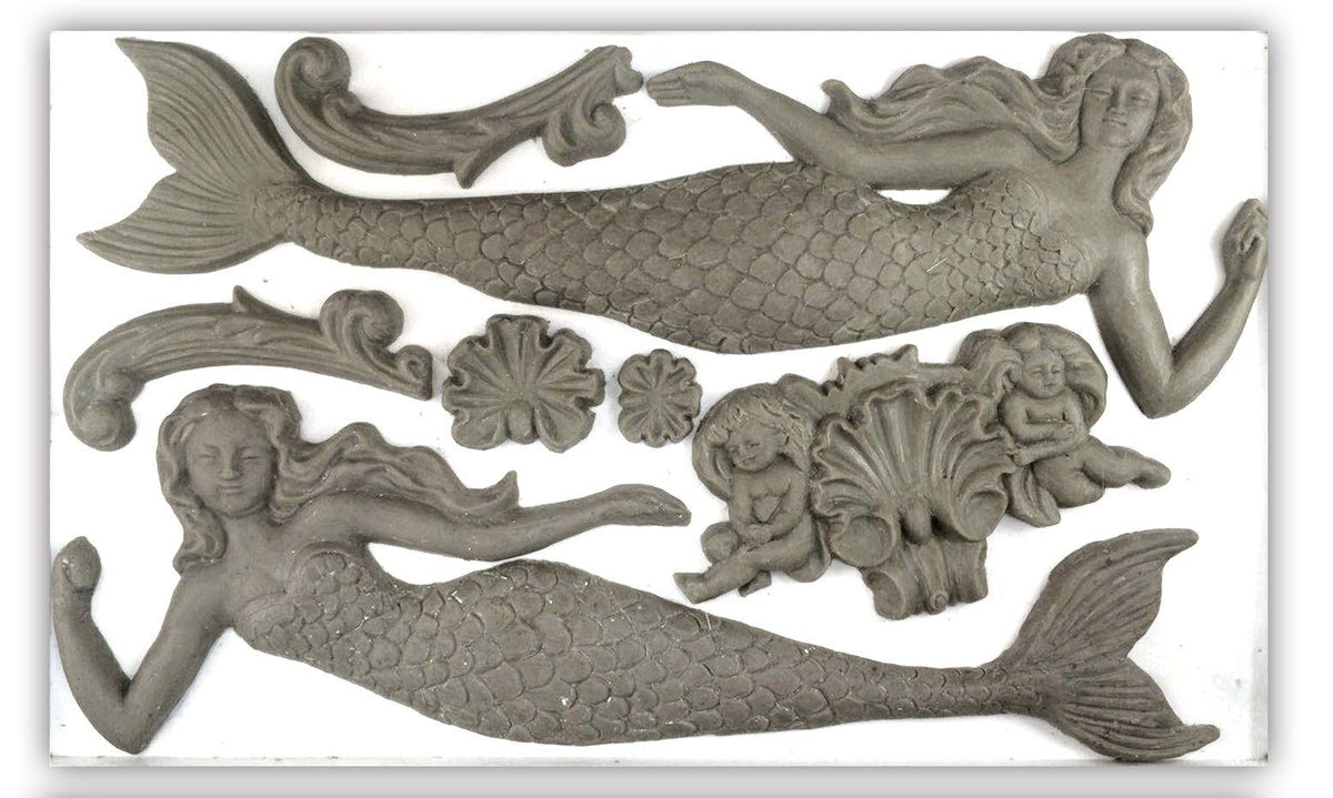 Décor Mould by IOD - Iron Orchid Designs - Sea Sisters
