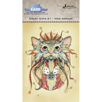 Crazy Cats - Mog Arthur- The Card Hut Clear Stamps 6"X4" By Linda Ravenscroft