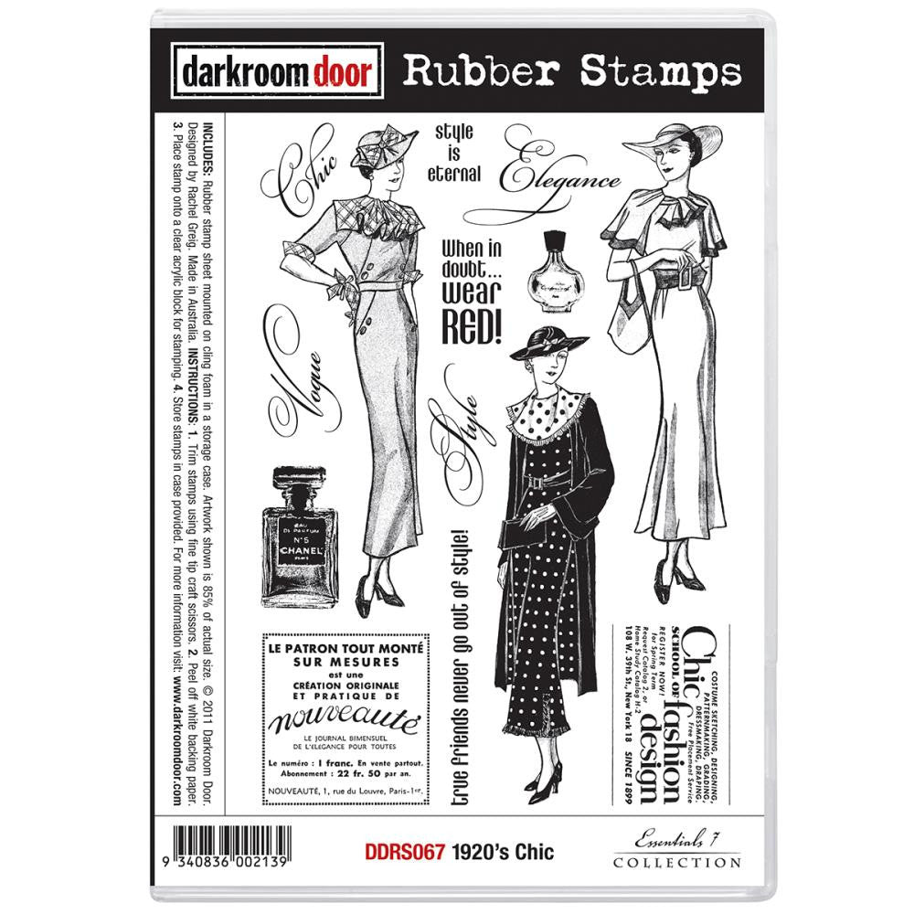 Darkroom Door Cling Stamps - NEW! - 1920's Chic