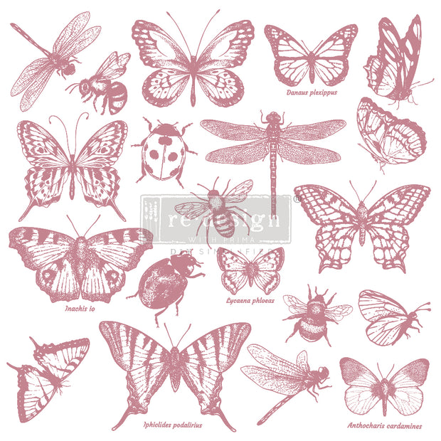Re-Design Clearly Aligned Decor Stamps 12"X12" - Monarch Collection