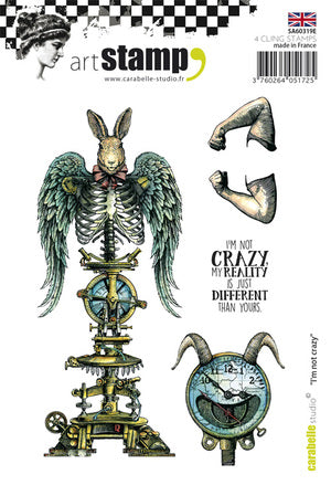 Carabelle Studio - Cling Stamp A6 : "I'm Not Crazy" *