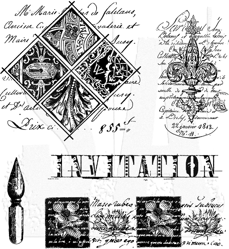 Tim Holtz - Stampers Anonymous - CLASSICS 19 - STAMP SET