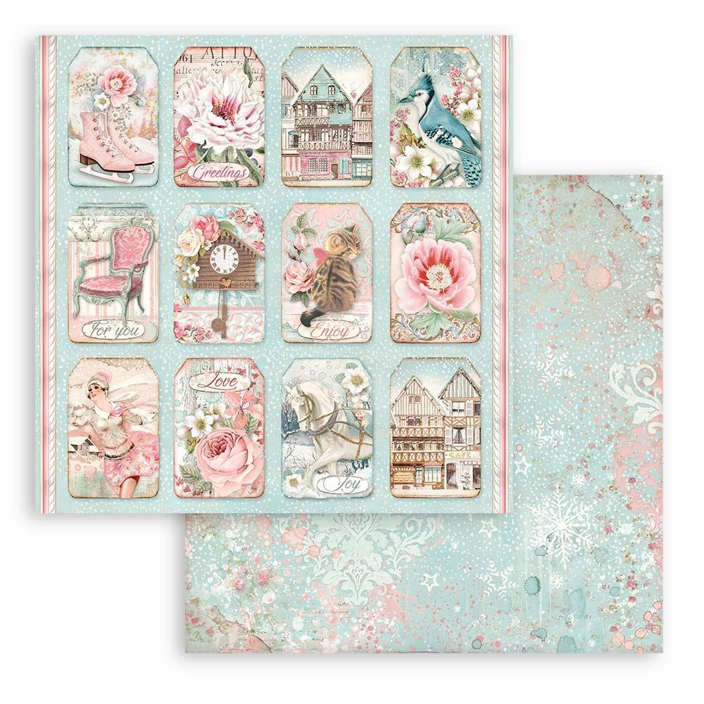 Stamperia Double-Sided Paper Pad 8"X8" 10/Pkg Sweet Winter