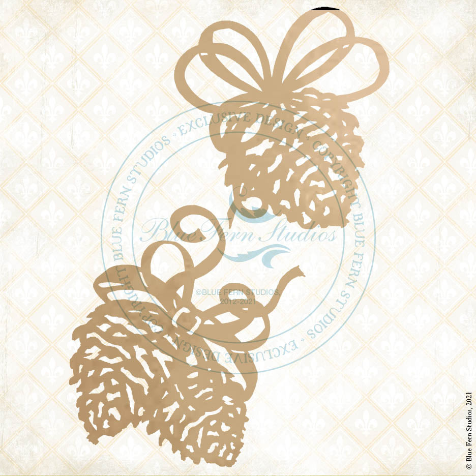 Yuletide - Chipboard - Pinecones - SHIPPING NOW!