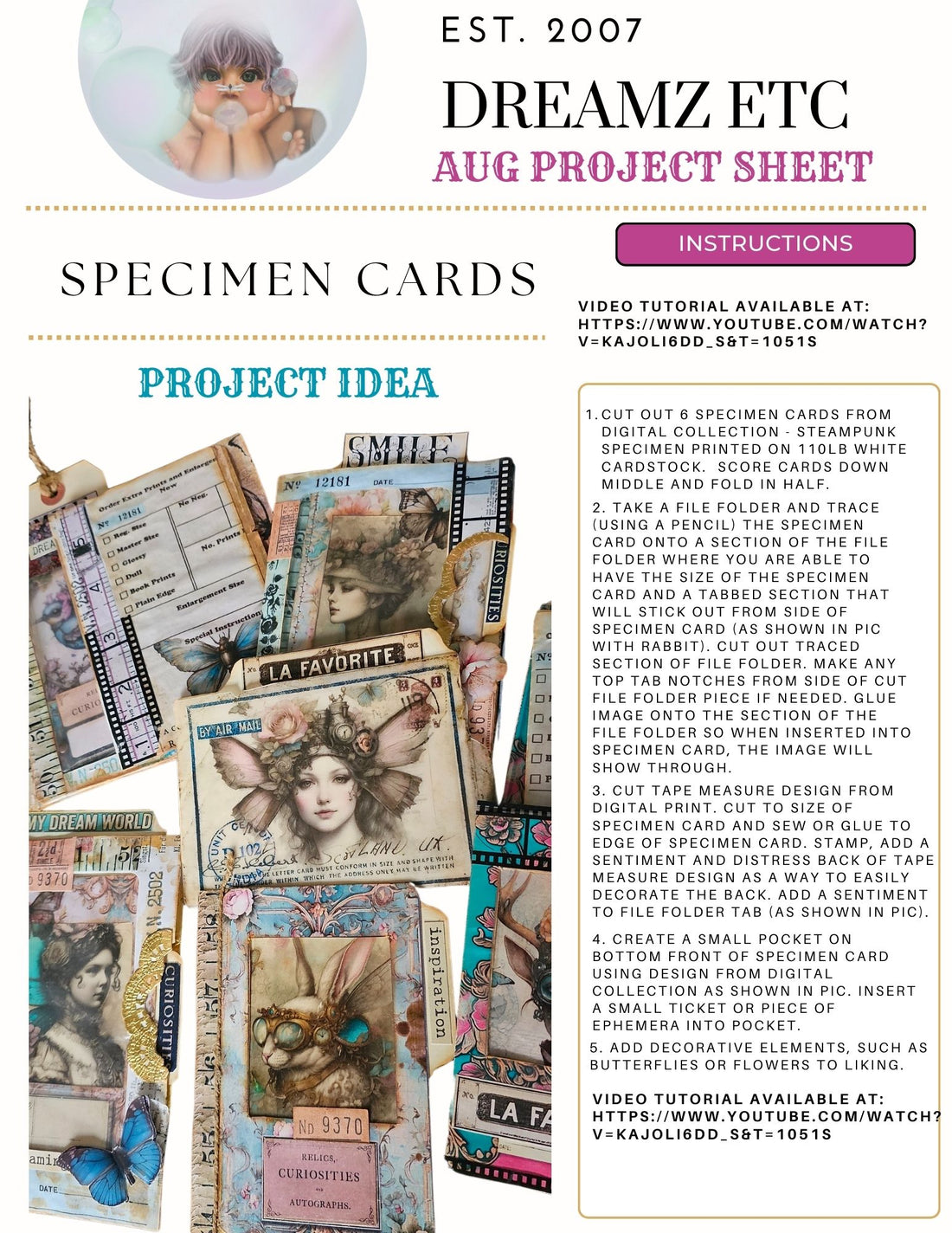 AUGUST PROJECT SHEET