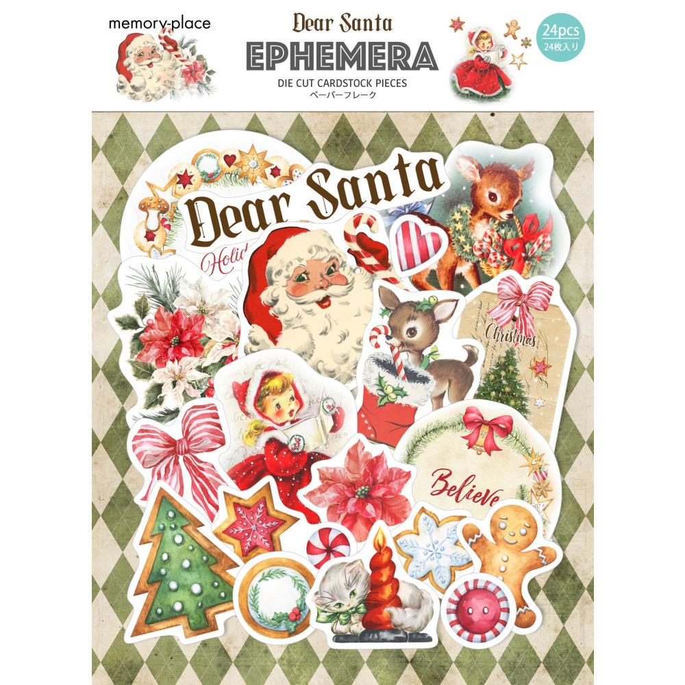 Dear Santa Ephemera Cardstock Die-Cuts - Memory Place