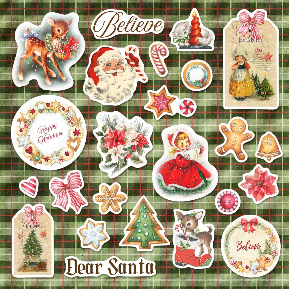 Dear Santa Ephemera Cardstock Die-Cuts - Memory Place