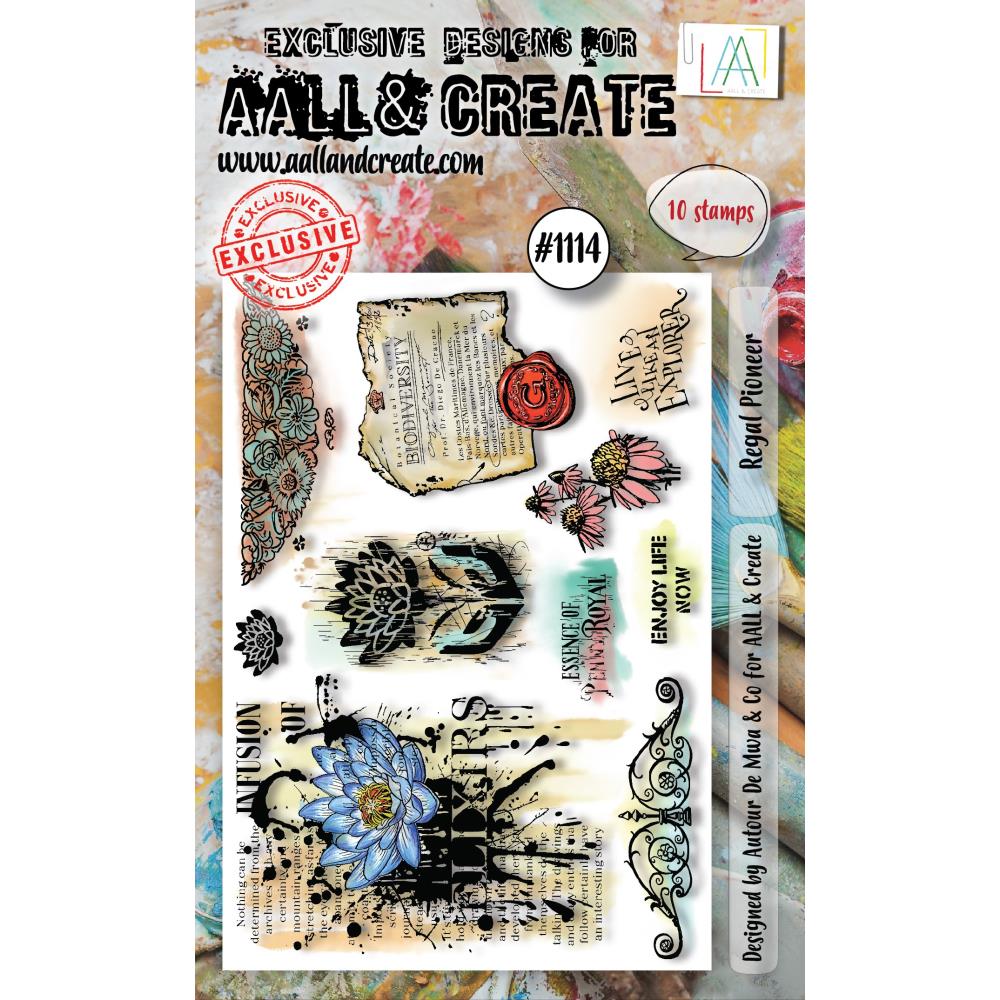 AALL & Create A6 Photopolymer Clear Stamp Set - Regal Pioneer