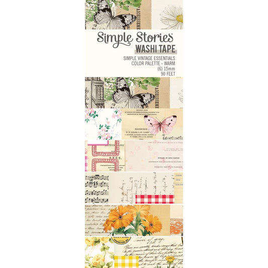 Simple Stories - Simple Vintage Essentials Color Palette Washi Tape 6/Pkg