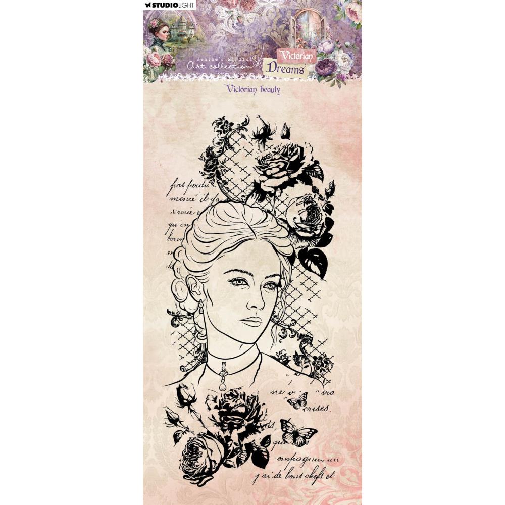 Studio Light Jenine's Mindful Art Clear Stamp - Nr. 609, Victorian Beauty