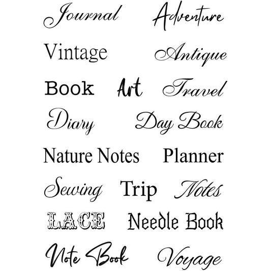 Creative Expressions - Clear Stamp Set - Taylor Made - The Bookmakers Stamp