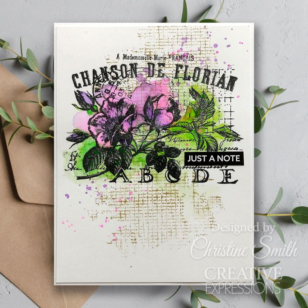 Creative Expressions Clear Stamp Set 4"X6" By Sam Poole - Fleur