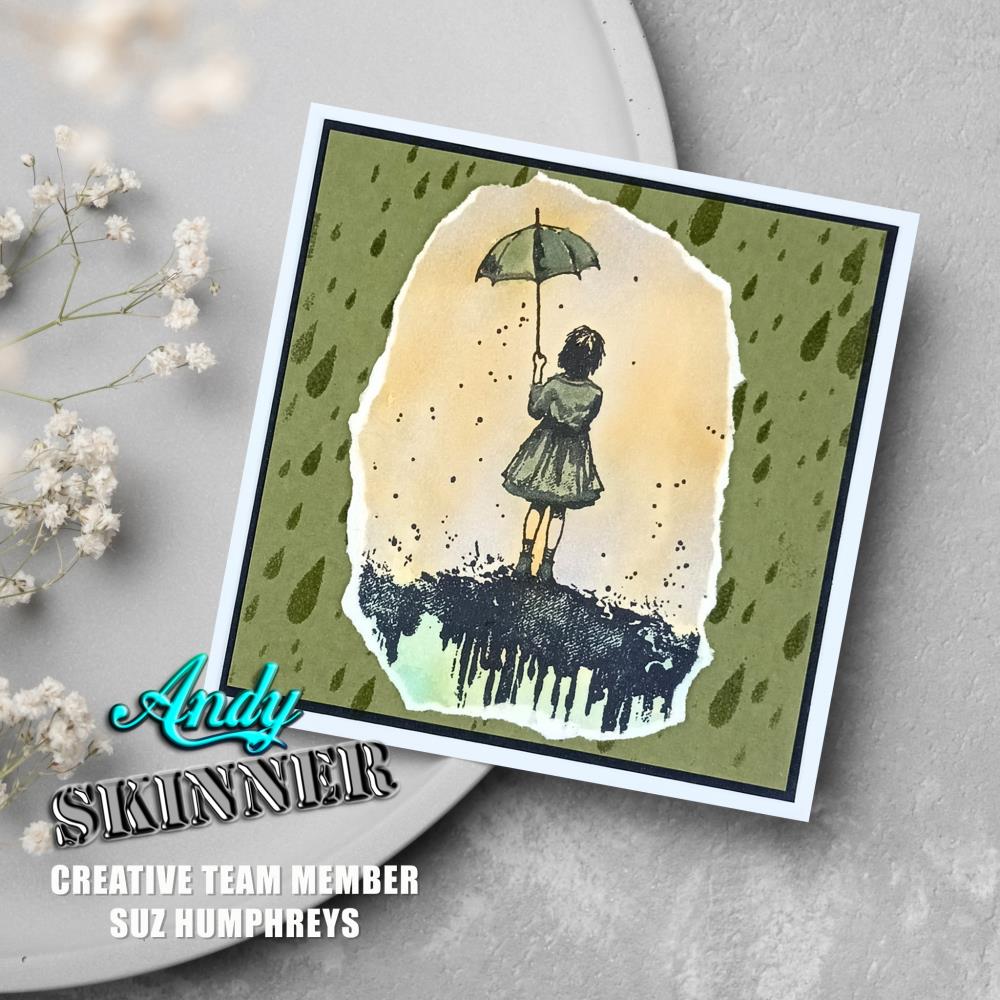 Creative Expressions 3.5"X5.25" Rubber Stamp By Andy Skinner - I'll Be Your Umbrella